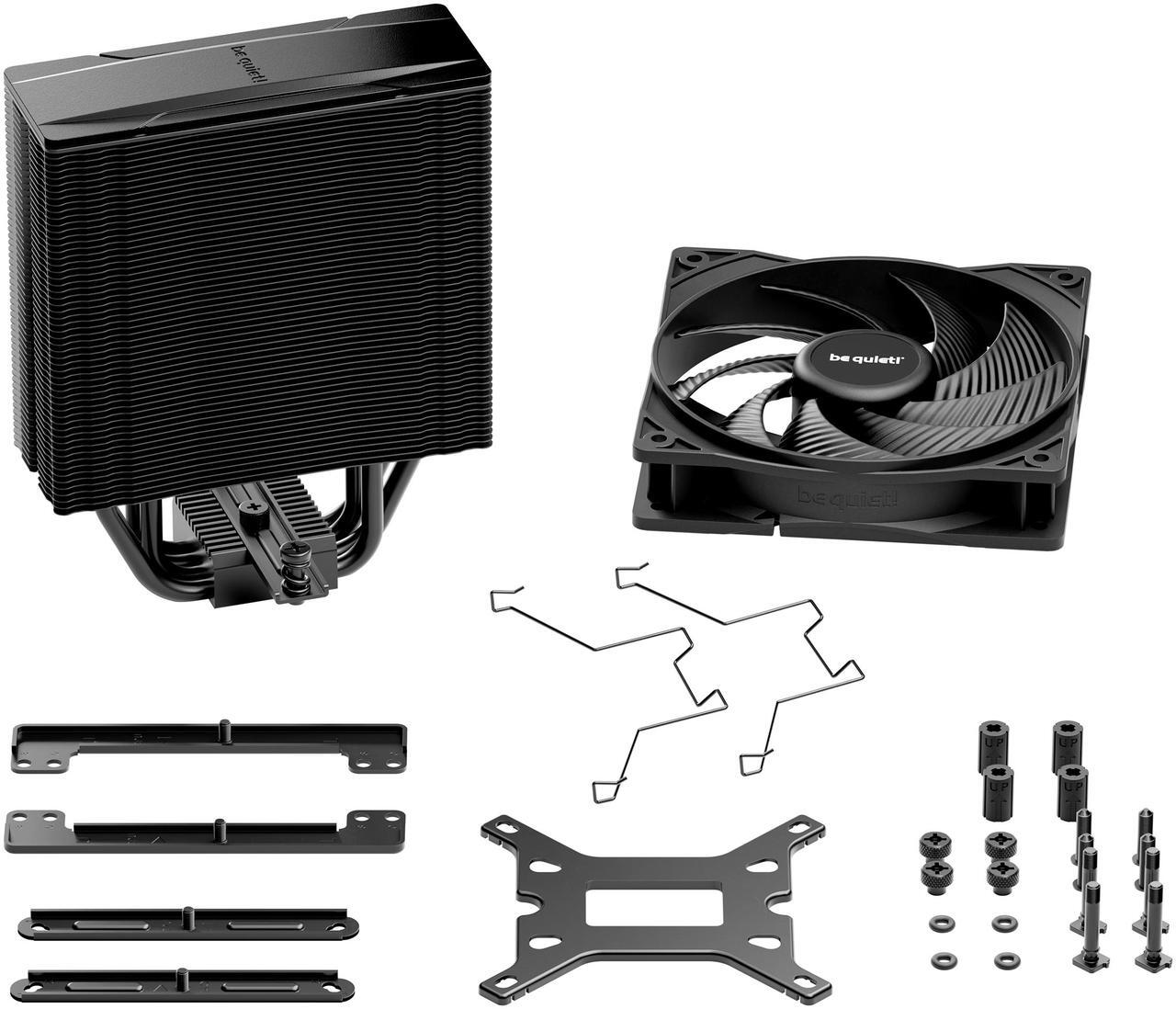 Alt view image 6 of 6 - be quiet! Pure Rock 3 Black 120mm Rifle CPU Cooler Socket compatibility Intel 1851 / 1700 / 1200 / 1150 / 1151 / 1155 and AMD AM5 / AM4