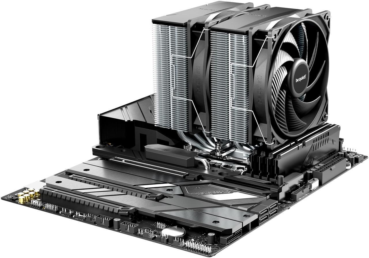 Alt view image 4 of 6 - be quiet! Pure Rock Pro 3 120mm Rifle CPU Cooler Socket compatibility Intel	1851 / 1700 / 1200 / 1150 / 1151 / 1155 and  AMD AM5 / AM4