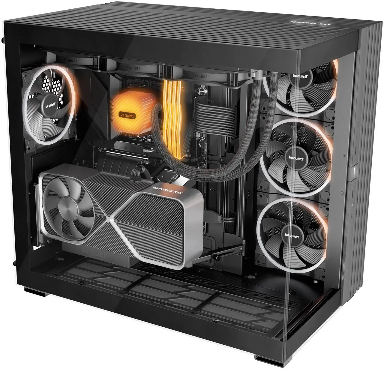 Alt view image 2 of 4 - Light Wings | 140mm PWM High Speed Case Fan | High Performance Cooling Fan | Compatible with Desktop | Low minimum rpm | Low Noise | Black | BL134