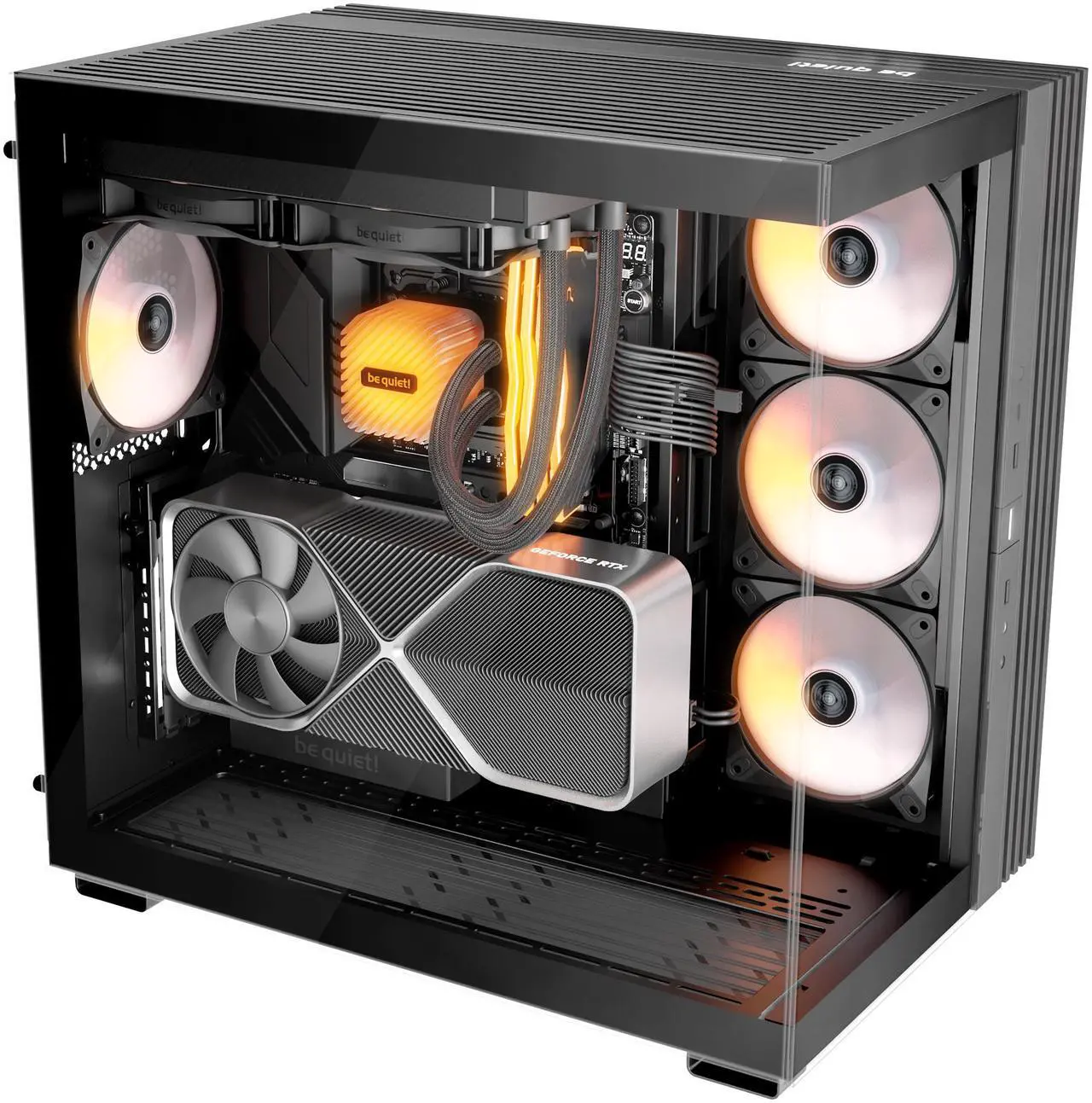 Alt view image 2 of 4 - Light Wings | 120mm PWM High Speed Case Fan | High Performance Cooling Fan | Compatible with Desktop | Low minimum rpm | Low Noise | Black | BL132