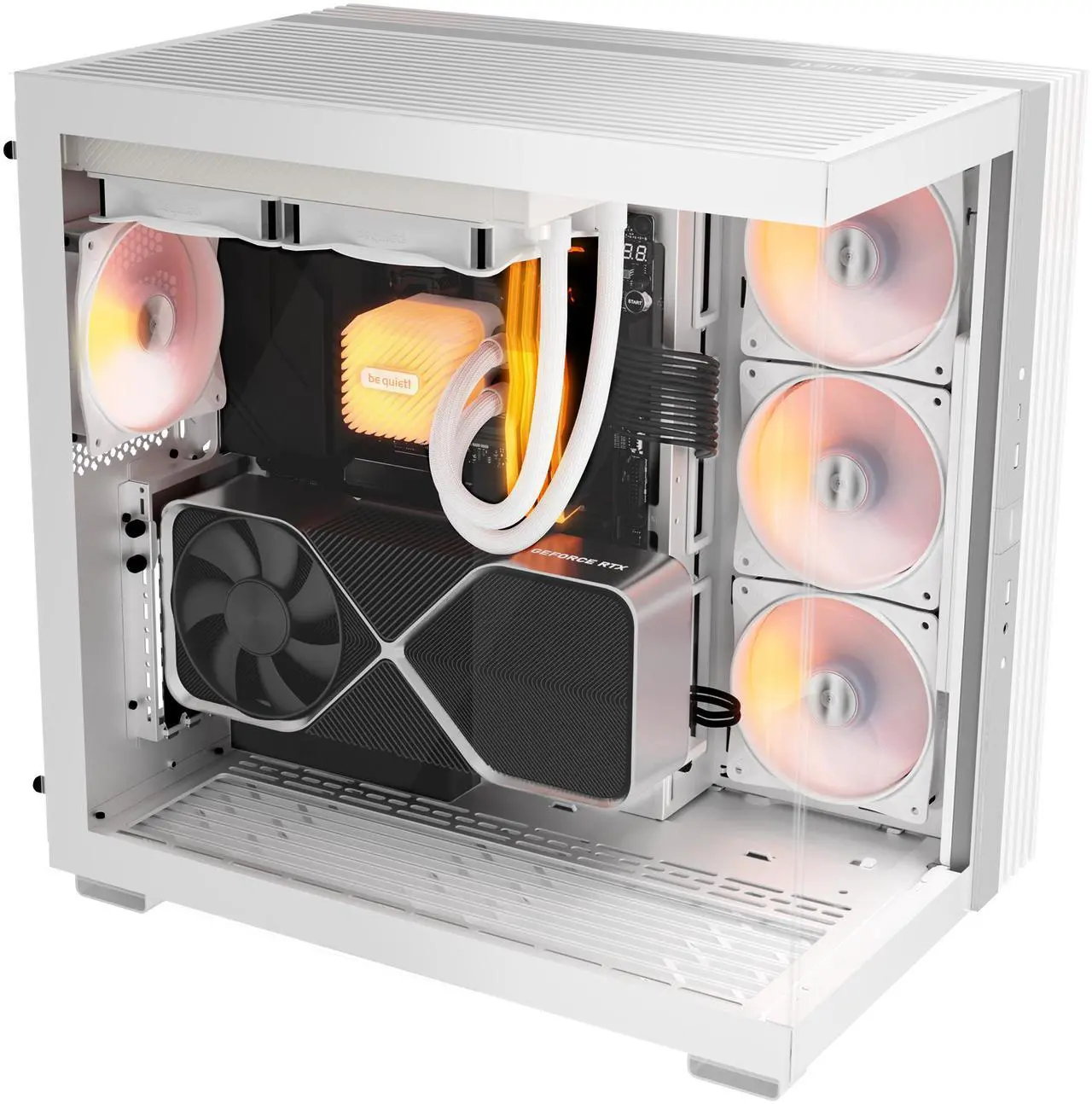 Alt view image 2 of 4 - Light Wings | 120mm PWM High Speed Case Fan | High Performance Cooling Fan | Compatible with Desktop | Low minimum rpm | Low Noise | White | BL133