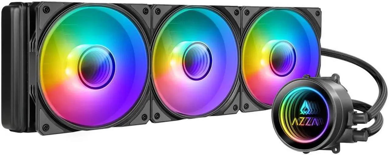 AZZA GALEFORCE LCAZ-360C-ARGB V.2/ 360mm AIO Liquid cooler/ ARGB PWM Hydro Bearing