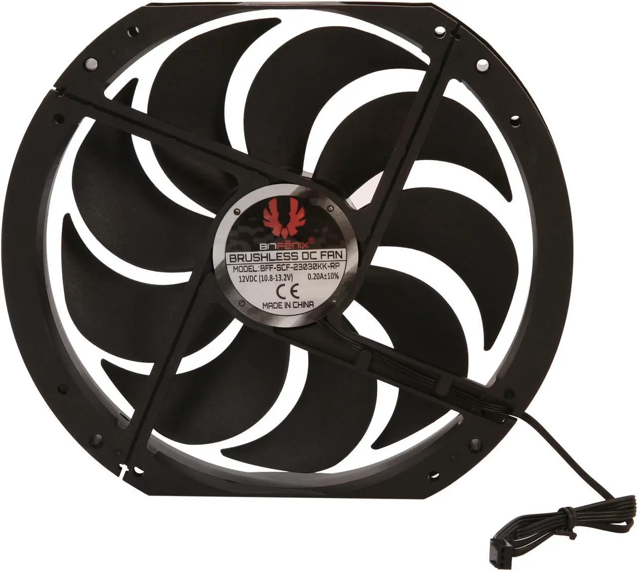 Alt view image 4 of 5 - BitFenix Spectre All Black 230mm Case Fan