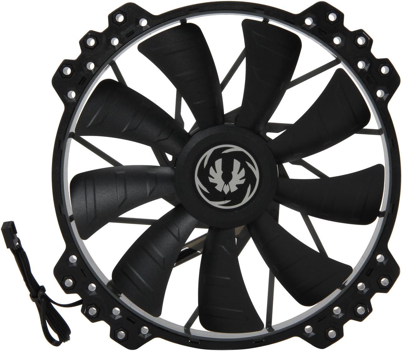 Alt view image 2 of 6 - BitFenix Spectre Pro All Black 200mm Case Fan