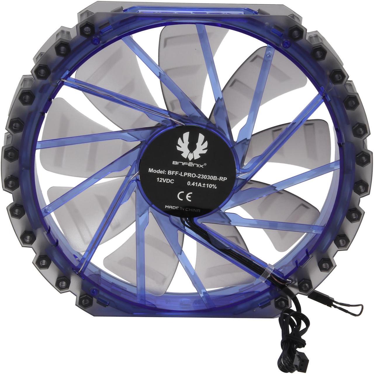 Alt view image 3 of 5 - BitFenix Spectre Pro BFF-LPRO-23030B-RP 230mm Blue LED Case Fan