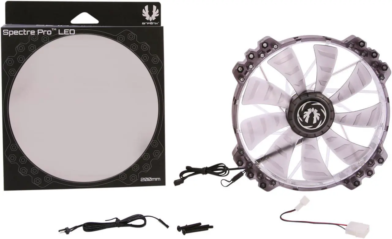 Alt view image 5 of 5 - BitFenix Spectre Pro LED White 200mm Case Fan