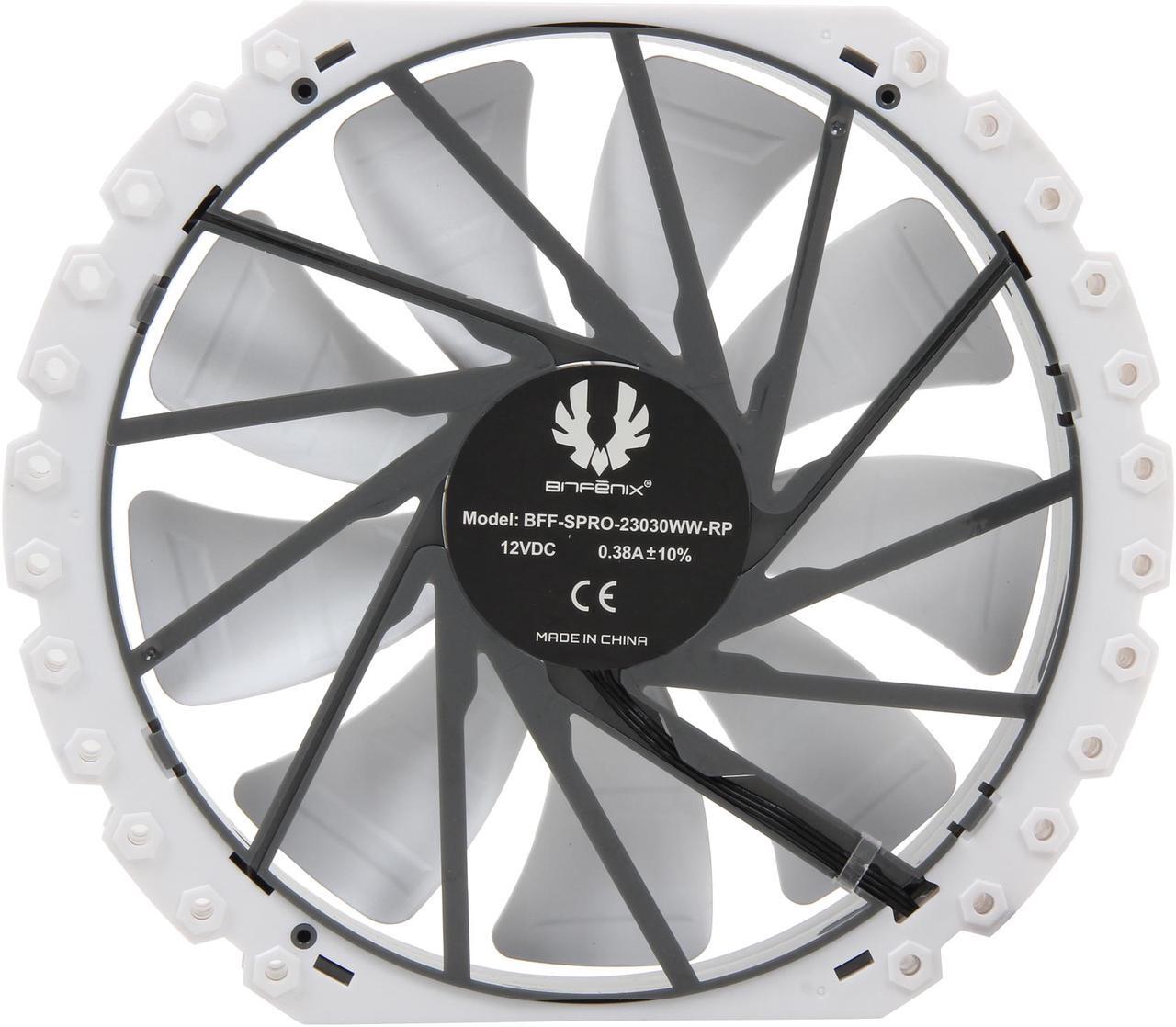 Alt view image 4 of 5 - BitFenix Spectre Pro Solid White 230mm Case Fan
