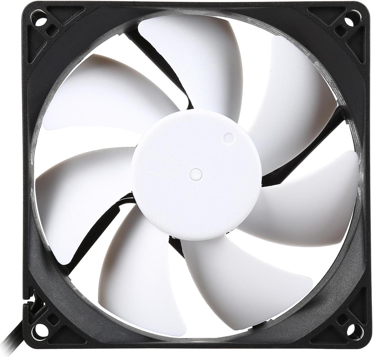 Fractal Design Silent Series R3 92mm Silence Optimized Rifle Bearing Black/White Computer Case Fan