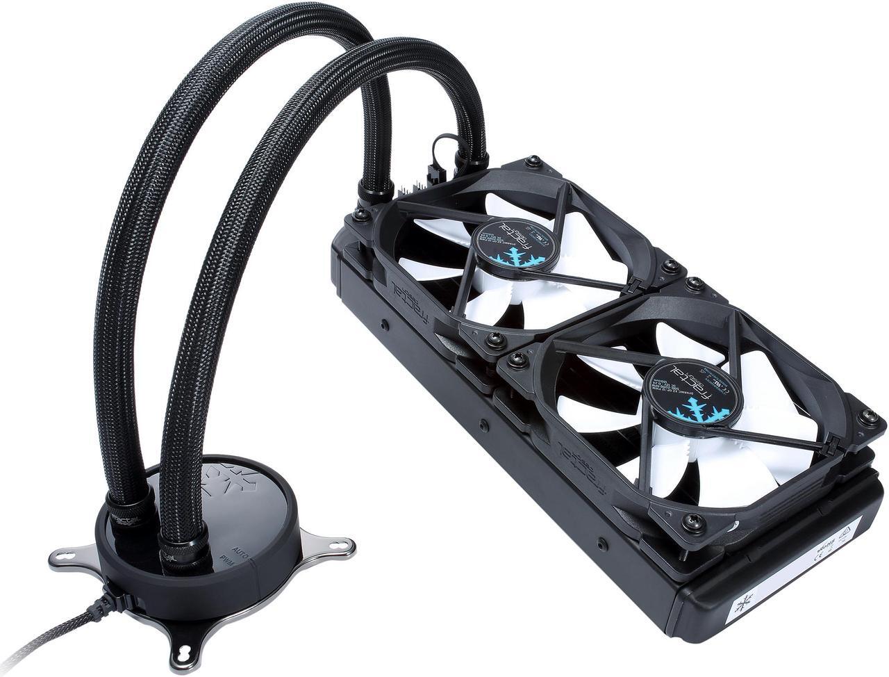 Alt view image 4 of 14 - Fractal Design Celsius S24 240mm Silent High Performance Slim Expandable All-In-One CPU Liquid / Water Cooler, LGA 1700 Ready / AM5 Compatible