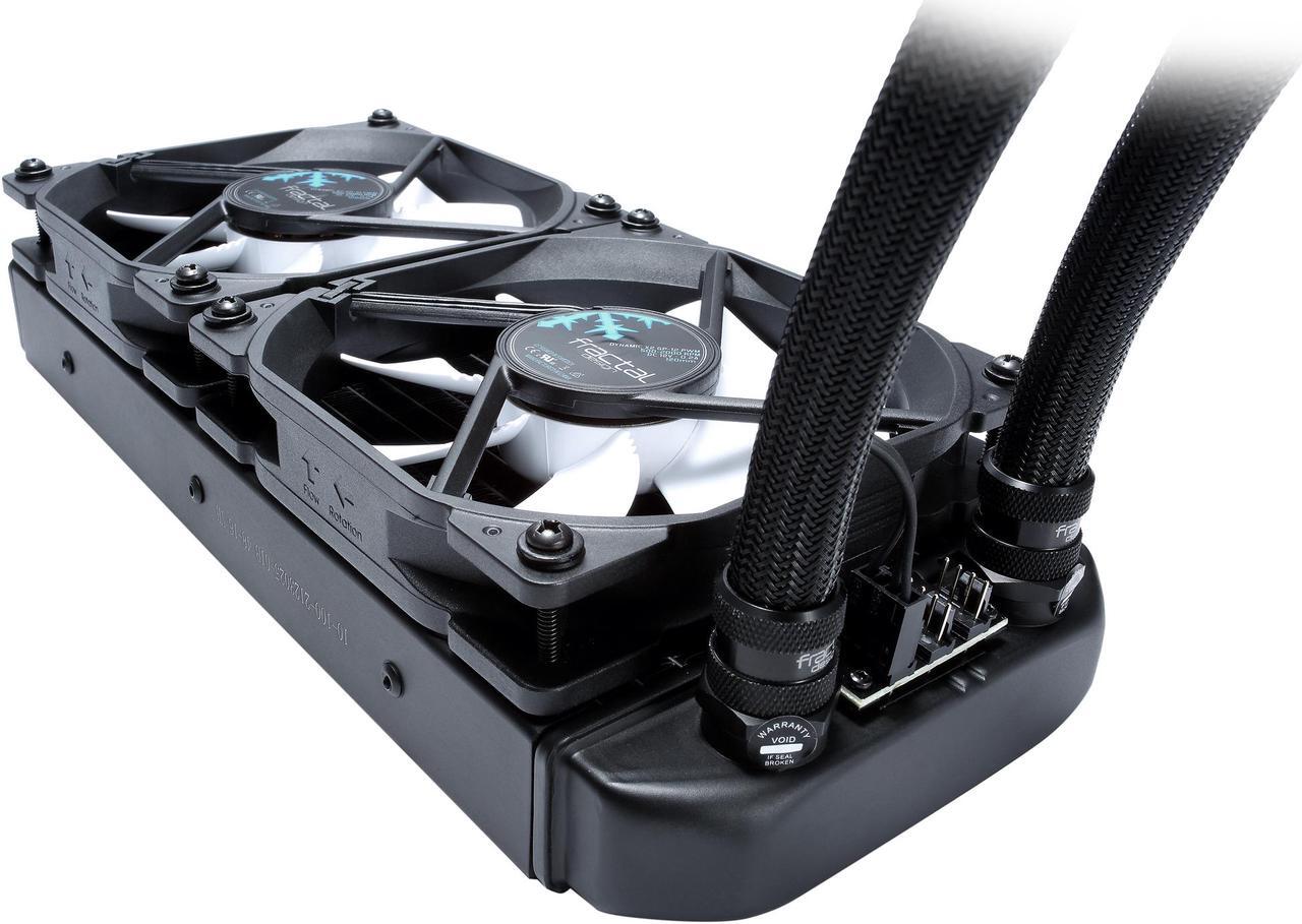 Alt view image 8 of 14 - Fractal Design Celsius S24 240mm Silent High Performance Slim Expandable All-In-One CPU Liquid / Water Cooler, LGA 1700 Ready / AM5 Compatible