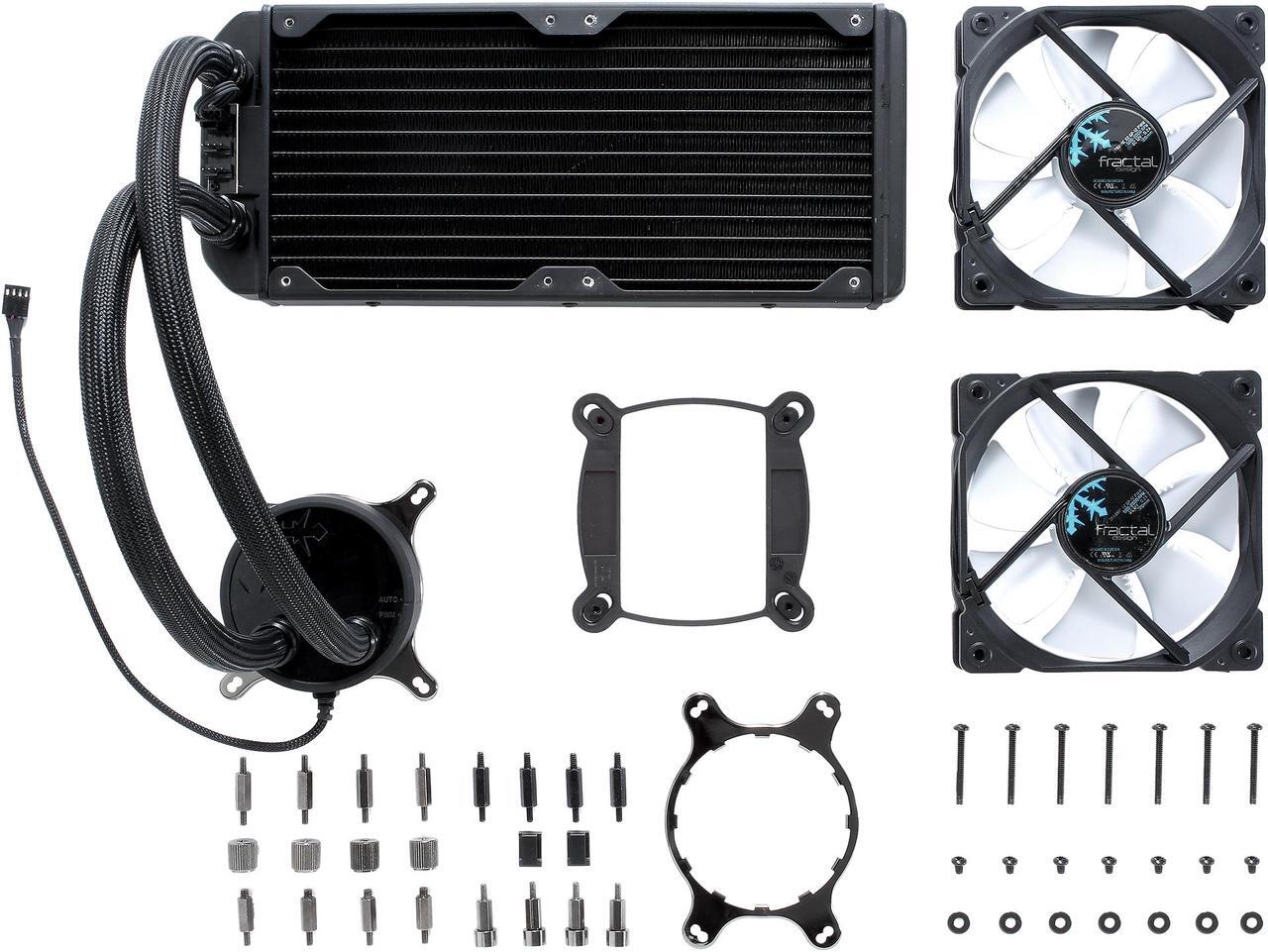 Alt view image 14 of 14 - Fractal Design Celsius S24 240mm Silent High Performance Slim Expandable All-In-One CPU Liquid / Water Cooler, LGA 1700 Ready / AM5 Compatible