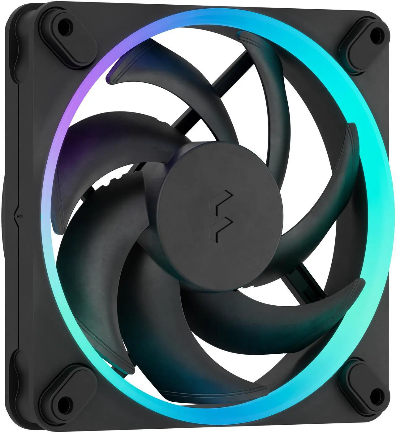 Alt view image 4 of 7 - Fractal Design Momentum 12 RGB PWM Black 120 mm ARGB LED FDB (Fluid Dynamic Bearing) PC Case Fan (3-pack)