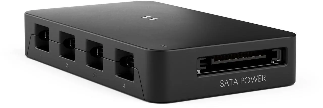 Alt view image 4 of 9 - Adjust Pro Hub - Fractal Design Fan Speed and ARGB Controller - Advanced Customization - Control up to 16 ARGB Gen 2 devices - Maximum 400 LEDs - Connects Devices to Adjust Pro Web Configuration Tool - No Background Software - Magnetic Moun
