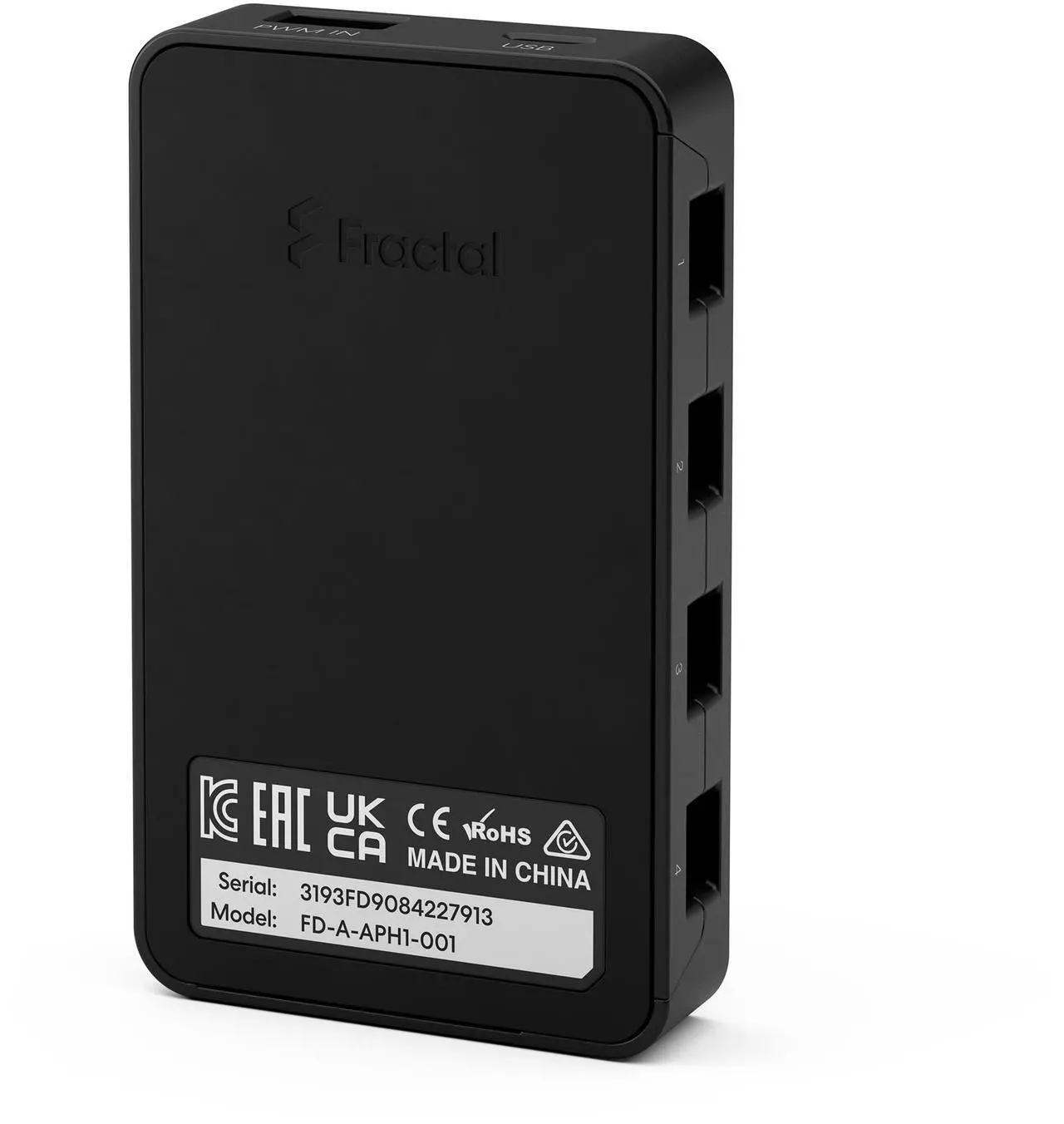 Alt view image 8 of 9 - Adjust Pro Hub - Fractal Design Fan Speed and ARGB Controller - Advanced Customization - Control up to 16 ARGB Gen 2 devices - Maximum 400 LEDs - Connects Devices to Adjust Pro Web Configuration Tool - No Background Software - Magnetic Moun