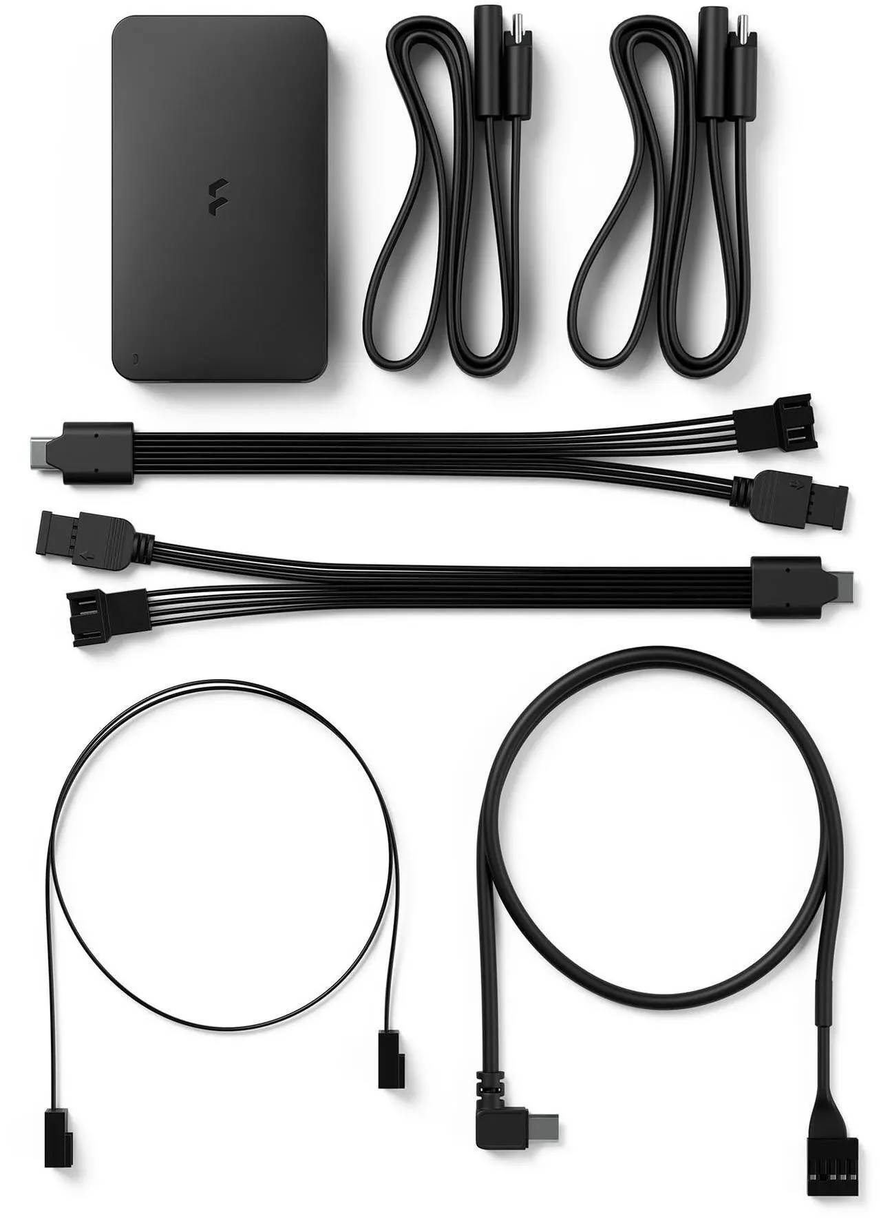 Alt view image 9 of 9 - Adjust Pro Hub - Fractal Design Fan Speed and ARGB Controller - Advanced Customization - Control up to 16 ARGB Gen 2 devices - Maximum 400 LEDs - Connects Devices to Adjust Pro Web Configuration Tool - No Background Software - Magnetic Moun