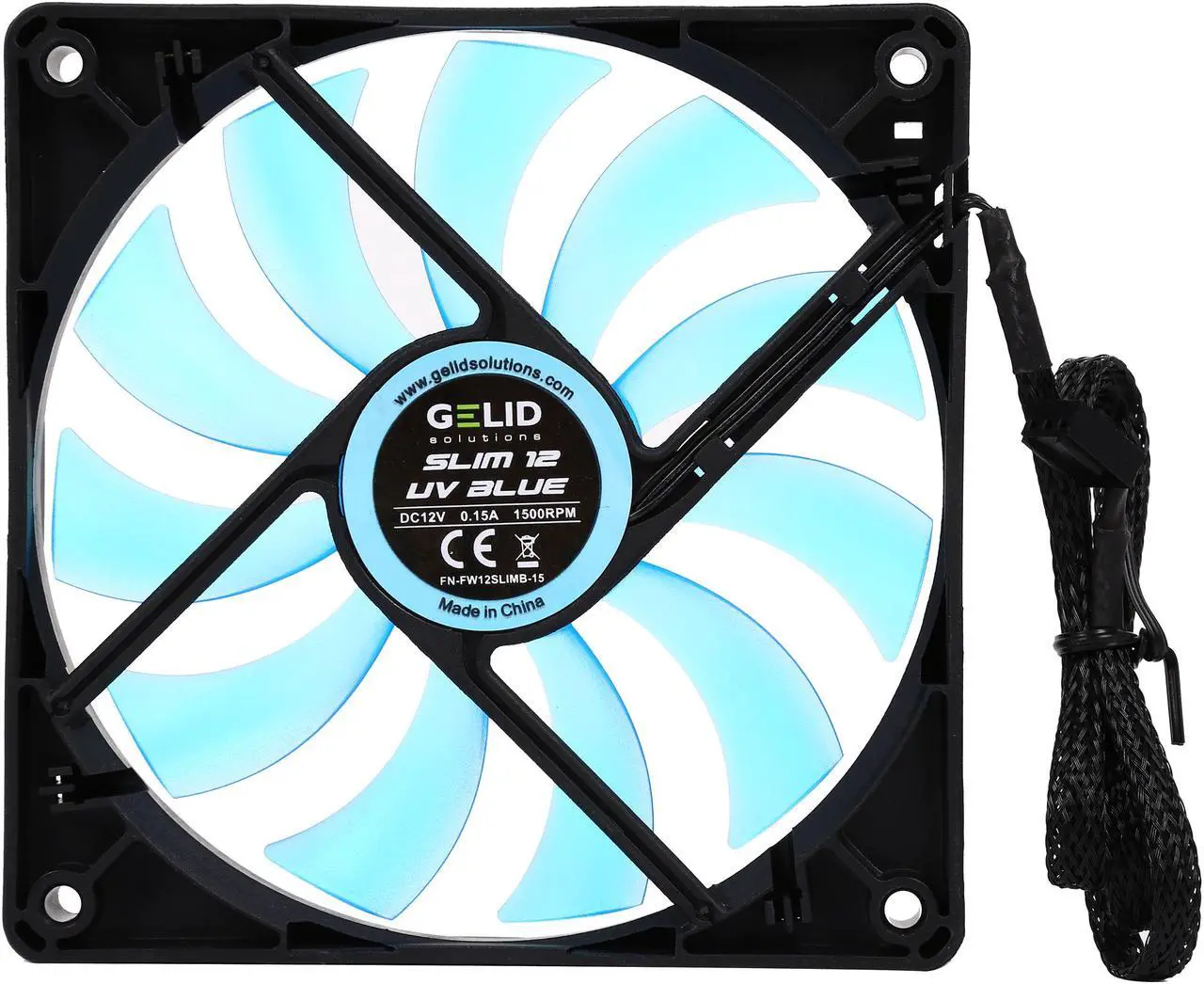 Alt view image 4 of 5 - GELID Solutions SL-PCI-02 PCI Slot Fan Holder Dual Slim 12UV Blue Fans
