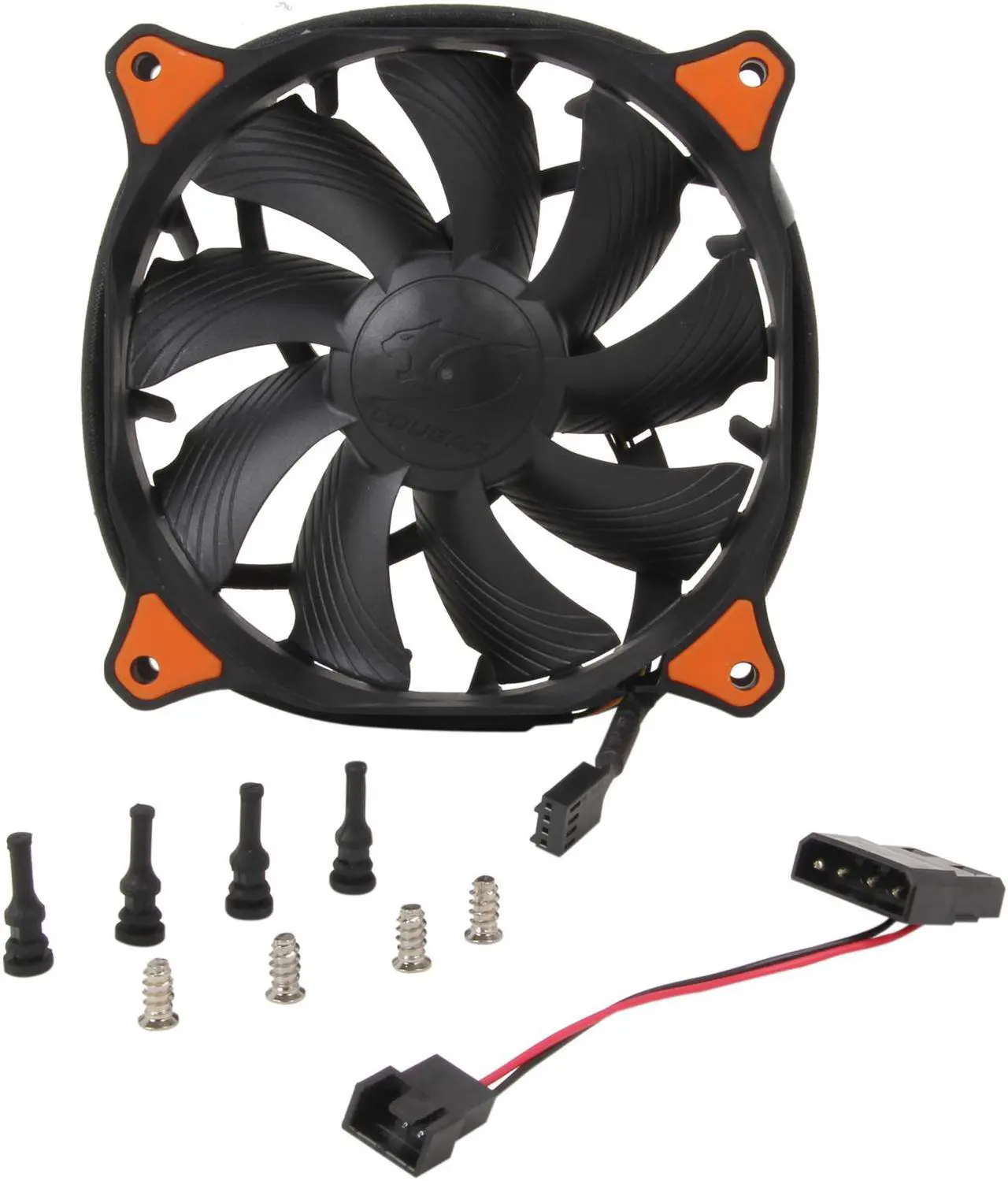 Alt view image 6 of 6 - COUGAR Vortex PWM 120mm (CF-V12HPB) Cooling Fan with Hydro-Dynamic Bearing and Pulse Width Modulation (Black Version)