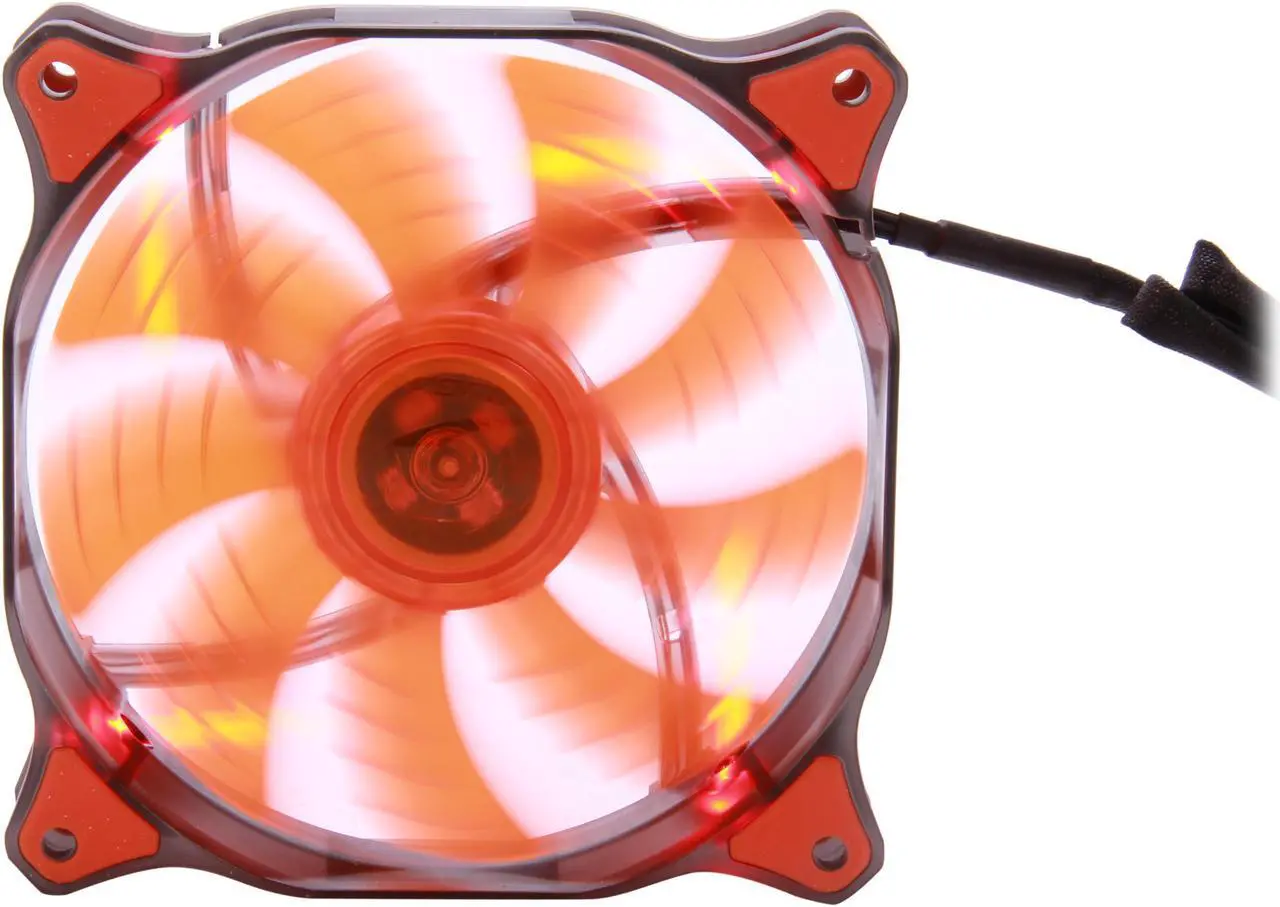Alt view image 4 of 6 - COUGAR 12CM CFD Red LED Hydraulic (Liquid) Bearing Ultra Silent Fan 1200RPM, 64.4CFM, 16.6dBA