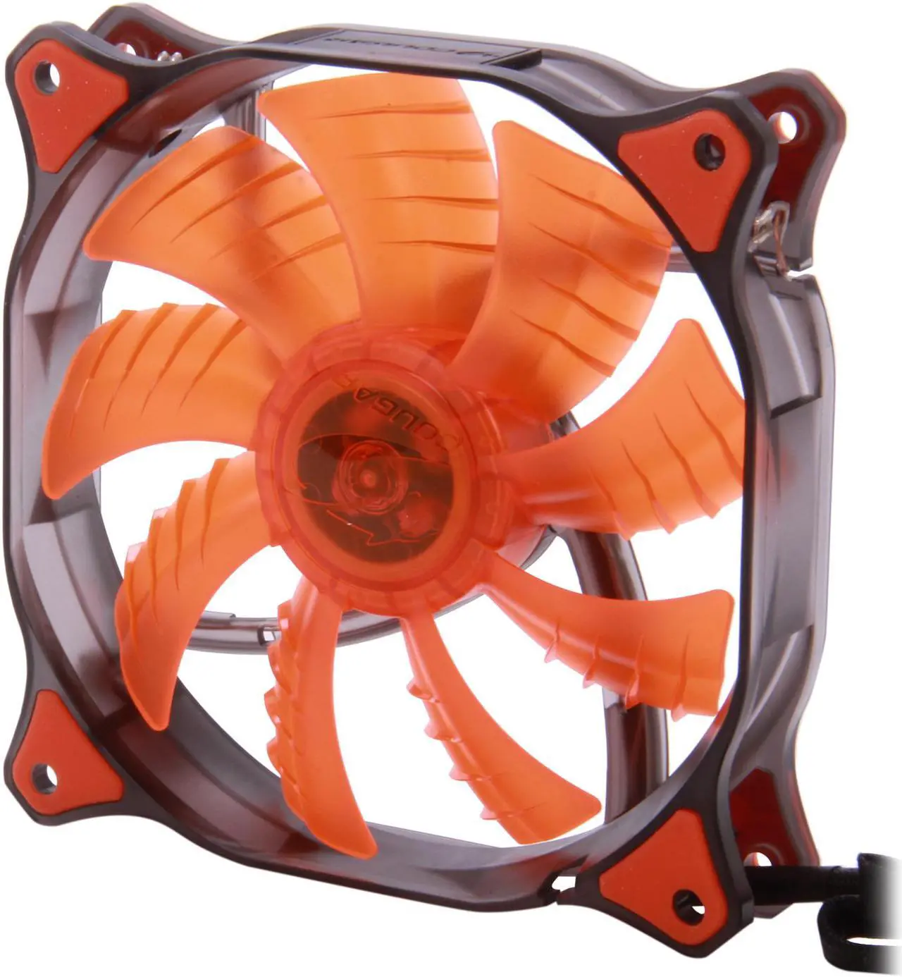 Alt view image 5 of 6 - COUGAR 12CM CFD Red LED Hydraulic (Liquid) Bearing Ultra Silent Fan 1200RPM, 64.4CFM, 16.6dBA
