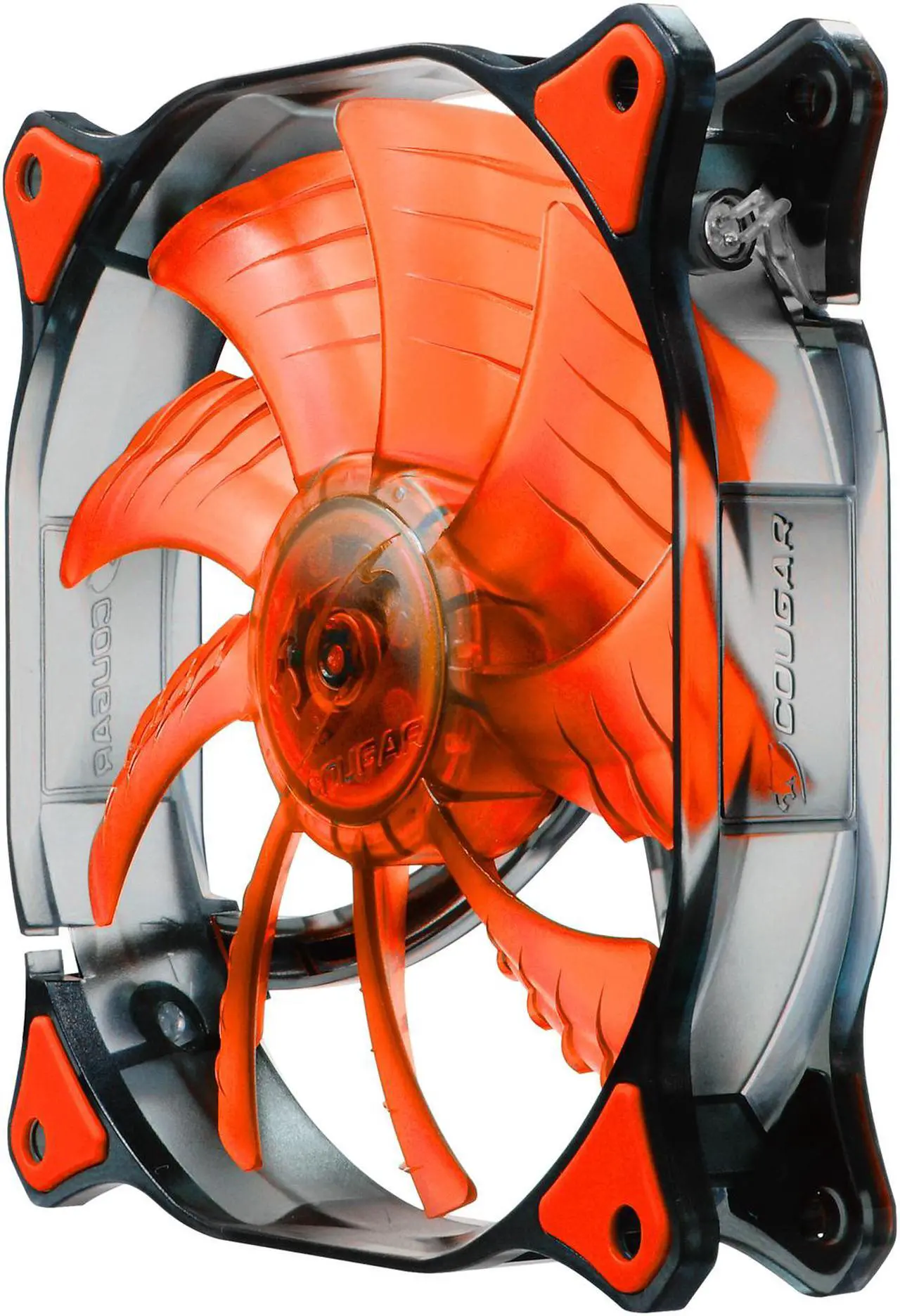 Alt view image 2 of 6 - COUGAR 12CM CFD Red LED Hydraulic (Liquid) Bearing Ultra Silent Fan 1200RPM, 64.4CFM, 16.6dBA