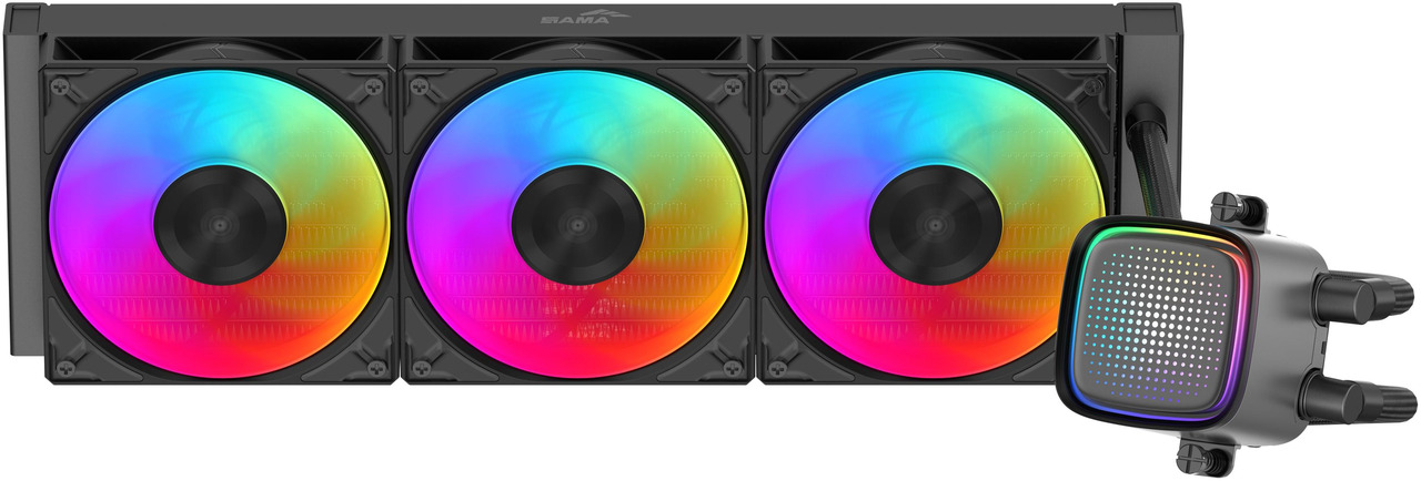 Open Box: SAMA L50 360mm Liquid CPU Cooler AIO Cooler with ARGB Infinity Mirror Effect 3x120mm ARGB Light Sync with Motherboard PWM 28mm Fans Low-Noise for AMD:AM4 AM5/Intel LGA 1700/1150/1151/1200/1851 - Newegg.com - Open Box condition - Image 15