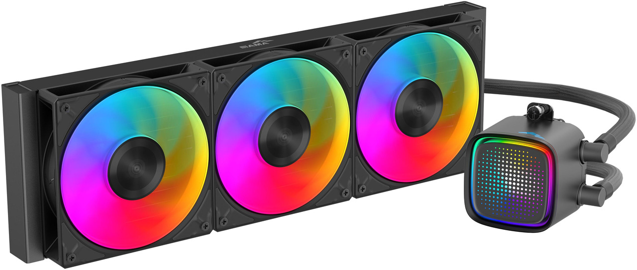 Open Box: SAMA L50 360mm Liquid CPU Cooler AIO Cooler with ARGB Infinity Mirror Effect 3x120mm ARGB Light Sync with Motherboard PWM 28mm Fans Low-Noise for AMD:AM4 AM5/Intel LGA 1700/1150/1151/1200/1851 - Newegg.com - Open Box condition - Image 14