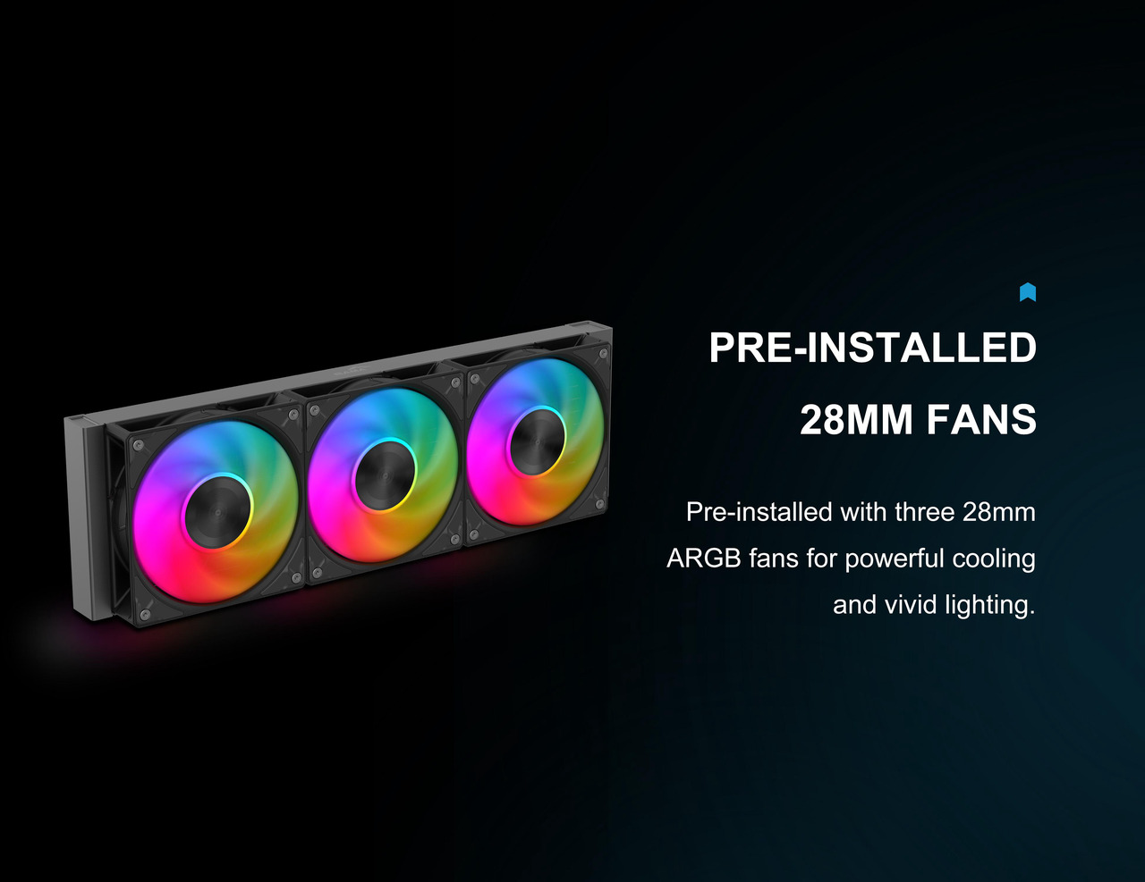 Open Box: SAMA L50 360mm Liquid CPU Cooler AIO Cooler with ARGB Infinity Mirror Effect 3x120mm ARGB Light Sync with Motherboard PWM 28mm Fans Low-Noise for AMD:AM4 AM5/Intel LGA 1700/1150/1151/1200/1851 - Newegg.com - Open Box condition - Image 21
