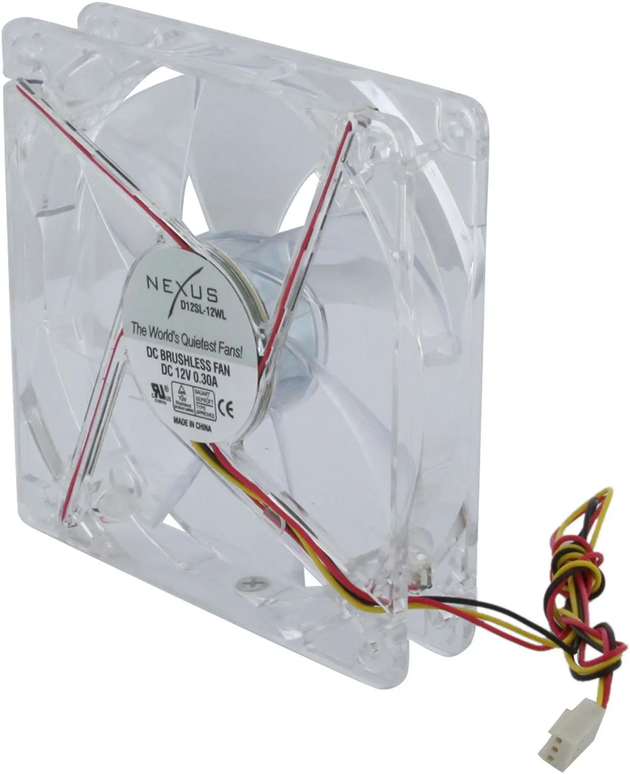 Alt view image 2 of 10 - Nexus LED D12SL-12WL White LED Case cooler