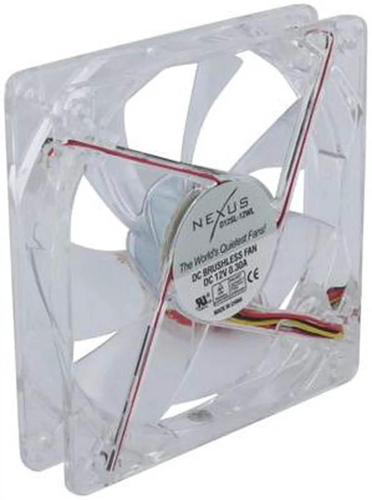 Alt view image 9 of 10 - Nexus LED D12SL-12WL White LED Case cooler