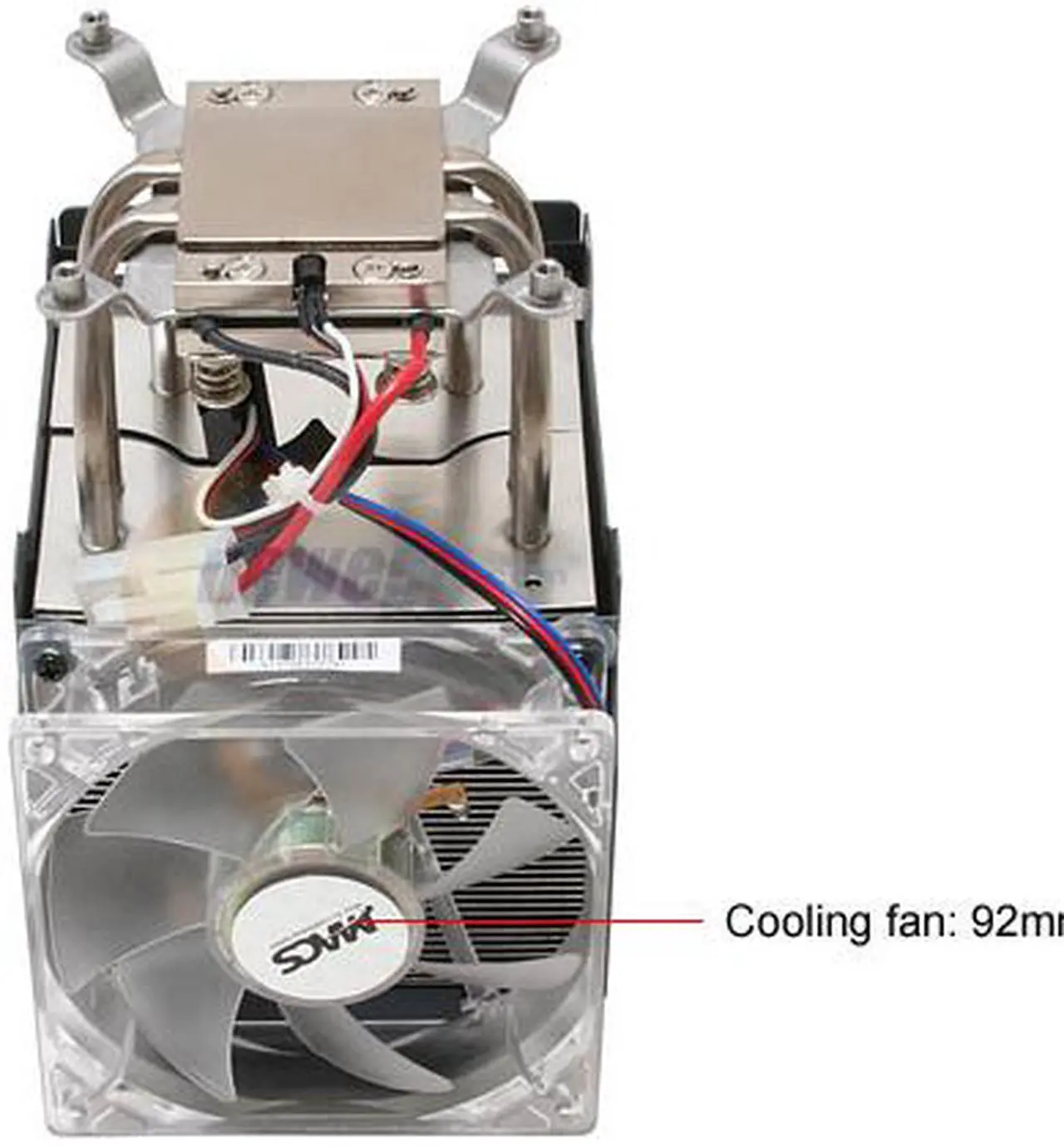 Alt view image 5 of 7 - VIGOR GAMING CLT-M2I 92mm Thermal Electric CPU Cooler