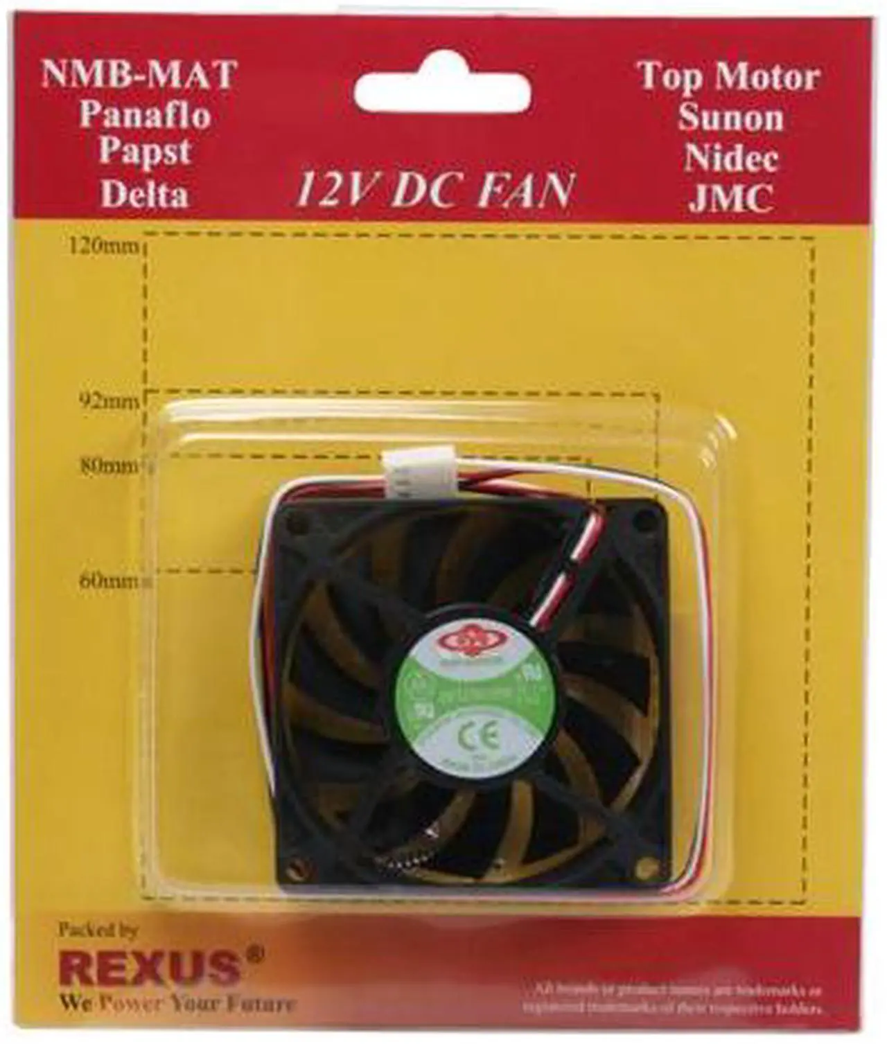 Alt view image 6 of 6 - Rexus TopMotor DF127015PH 70mm Case cooler