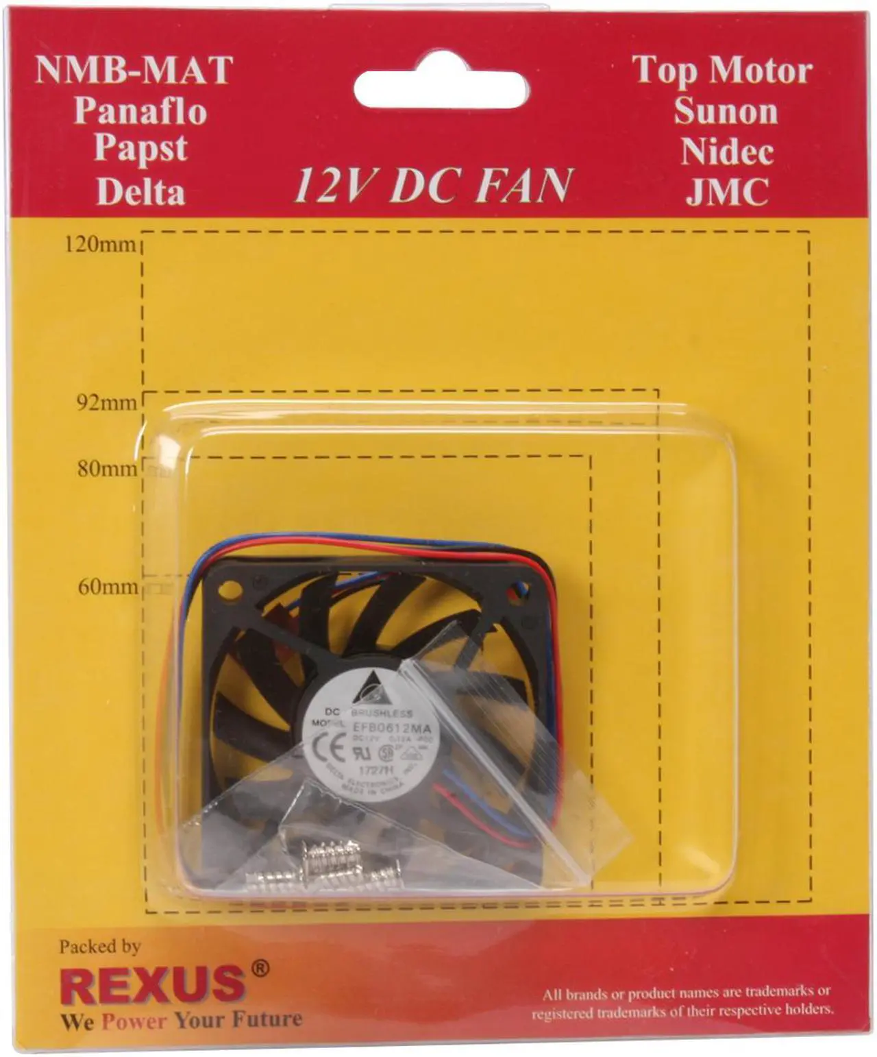 Alt view image 7 of 7 - Delta EFB0612MA 60mm Case cooler