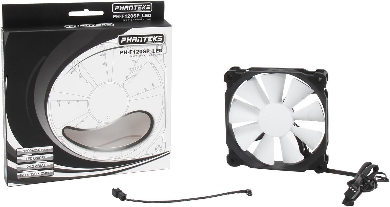 Alt view image 6 of 6 - Phanteks PH-F120SP_BLED Blue LED Case Fan