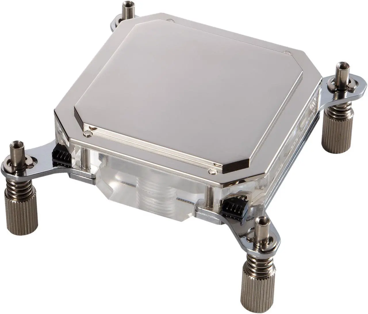 Alt view image 2 of 9 - Phanteks Glacier Series C350I CPU Water Block, Nickel-plated Copper Base, Acrylic top with Aluminum cover, RGB LED, Solid-Sku Mounting Bracket - Black