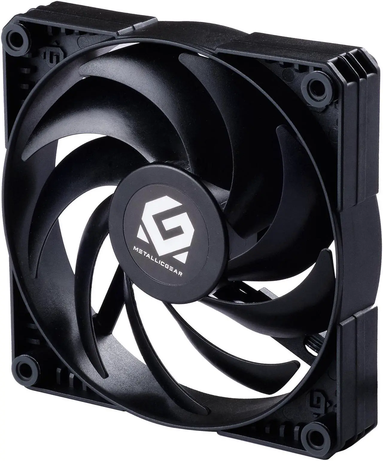 Alt view image 3 of 7 - MetallicGear Skiron MG-F120P_BBK Non-LED LED Case Fan