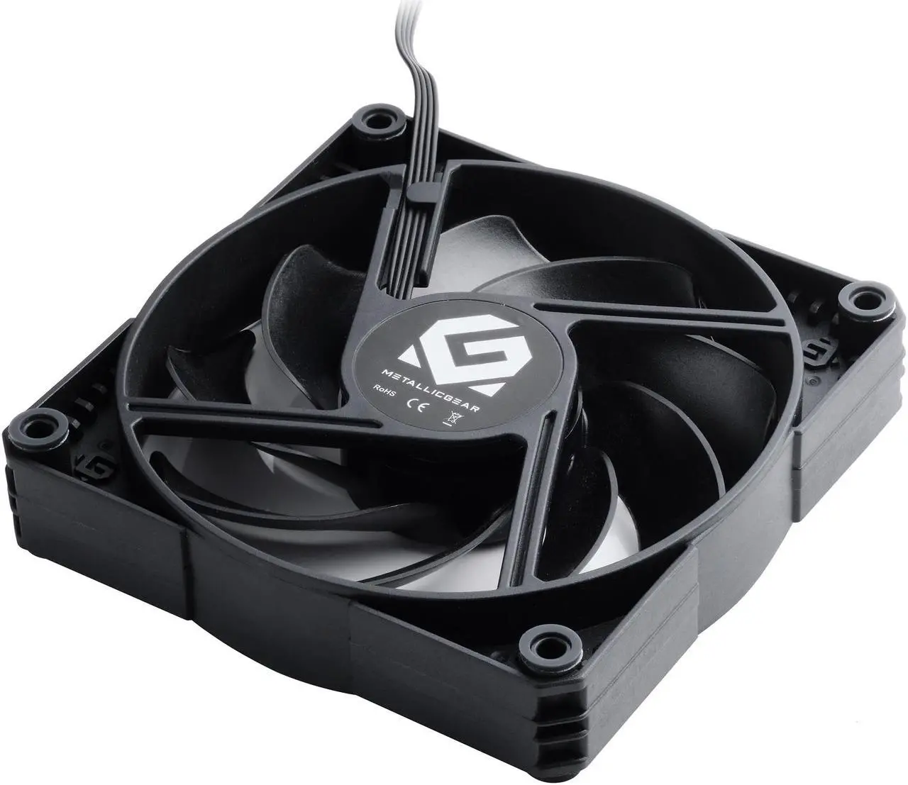 Alt view image 4 of 7 - MetallicGear Skiron MG-F120P_BBK Non-LED LED Case Fan