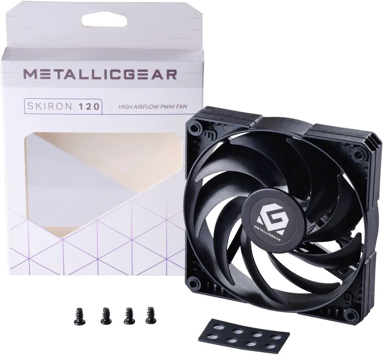 Alt view image 7 of 7 - MetallicGear Skiron MG-F120P_BBK Non-LED LED Case Fan