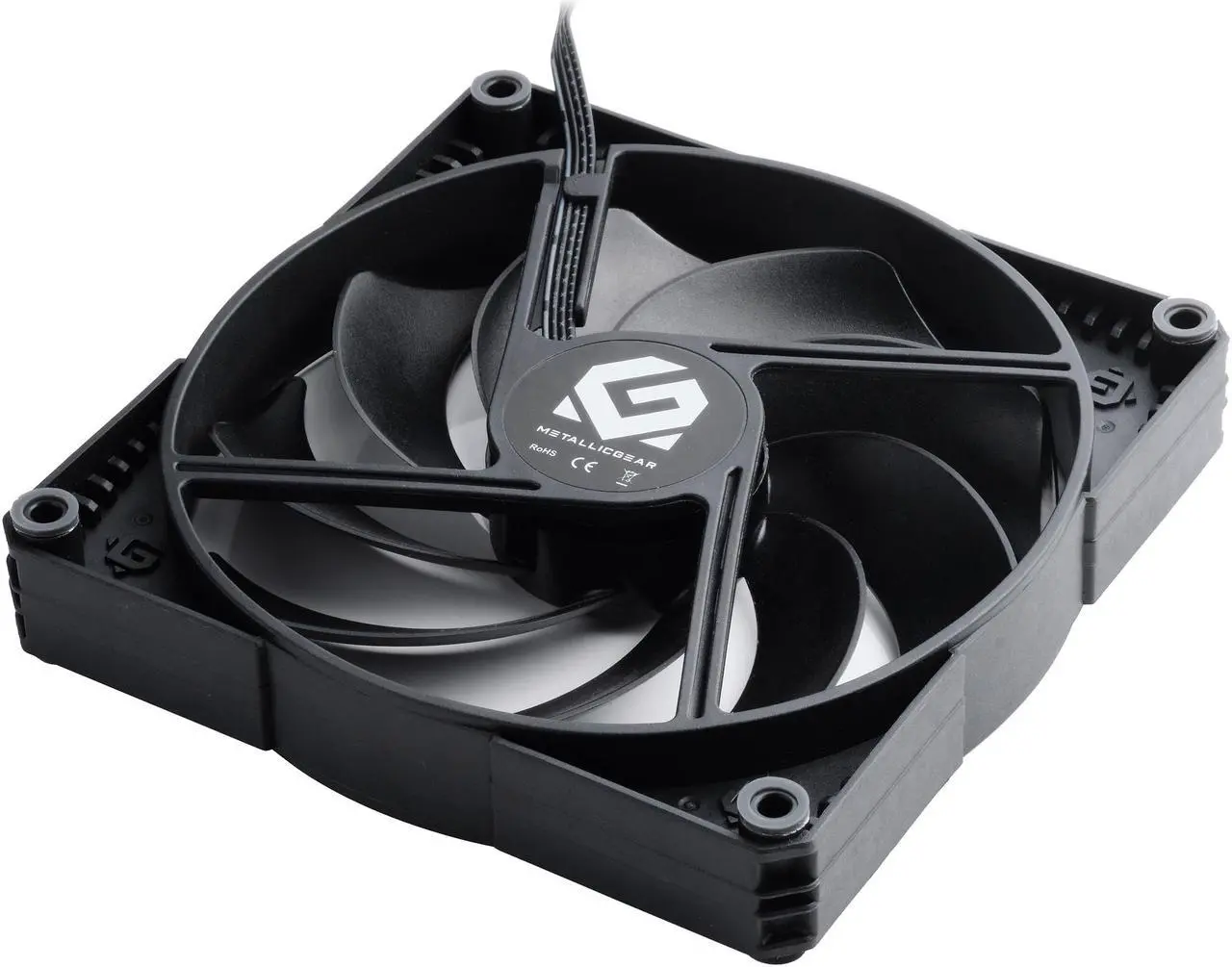 Alt view image 3 of 6 - MetallicGear Skiron MG-F140P_BBK 140mm Case Fan