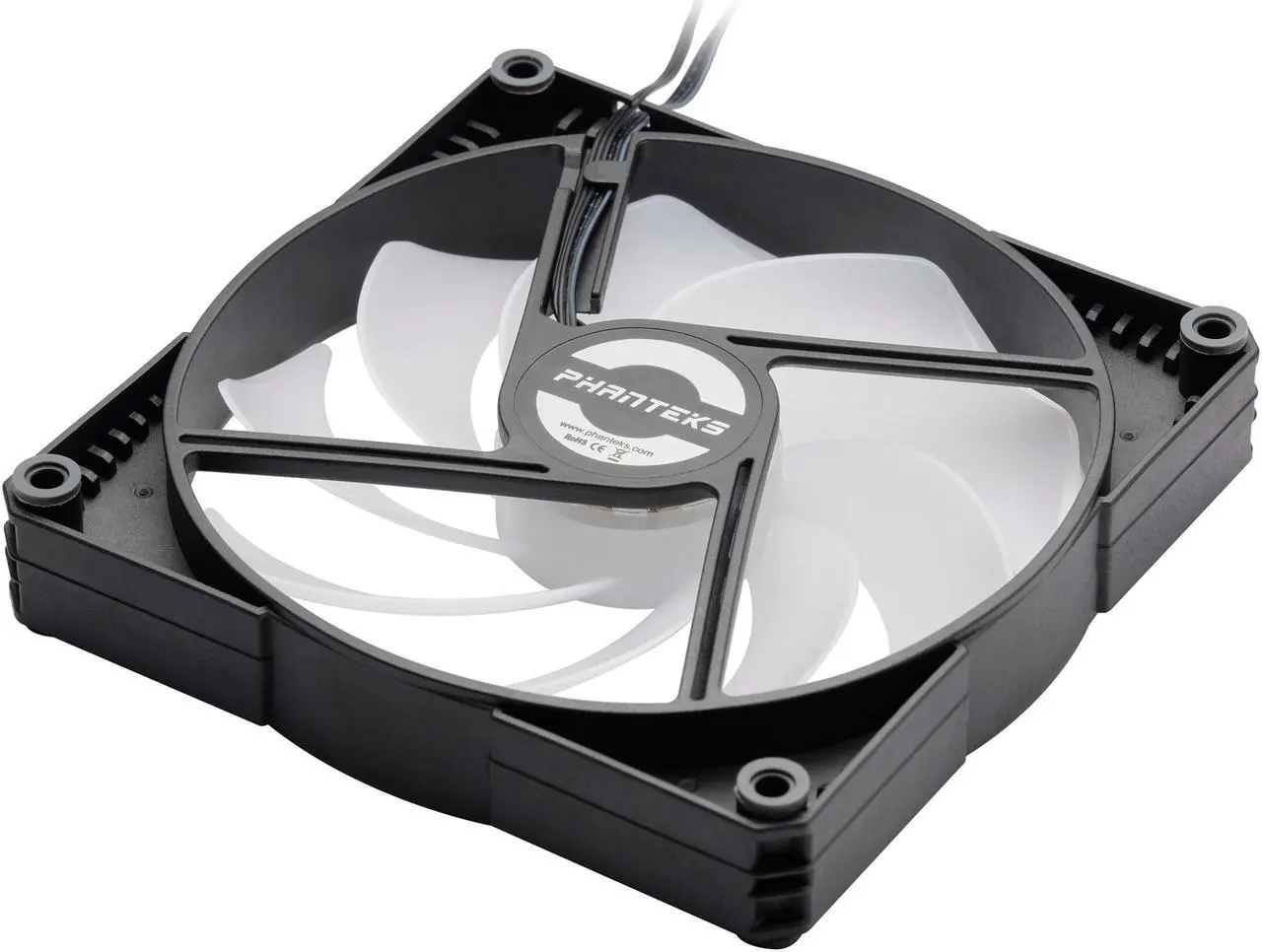 Alt view image 4 of 5 - Phanteks SK140 DRGB PWM FAN - 140mm Fan, High Airflow Nine-blade Design, DRGB Lighting, Rubber Dampening Washers - Black