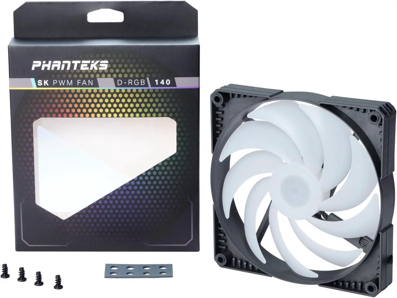 Alt view image 5 of 5 - Phanteks SK140 DRGB PWM FAN - 140mm Fan, High Airflow Nine-blade Design, DRGB Lighting, Rubber Dampening Washers - Black