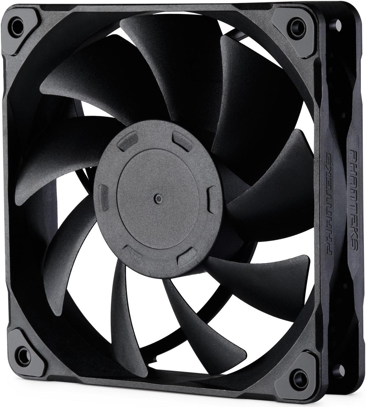 Phanteks M25-120 fan, High-Airflow radiator performance, PWM control up to 2000RPM, Daisy-Chain cable, Black