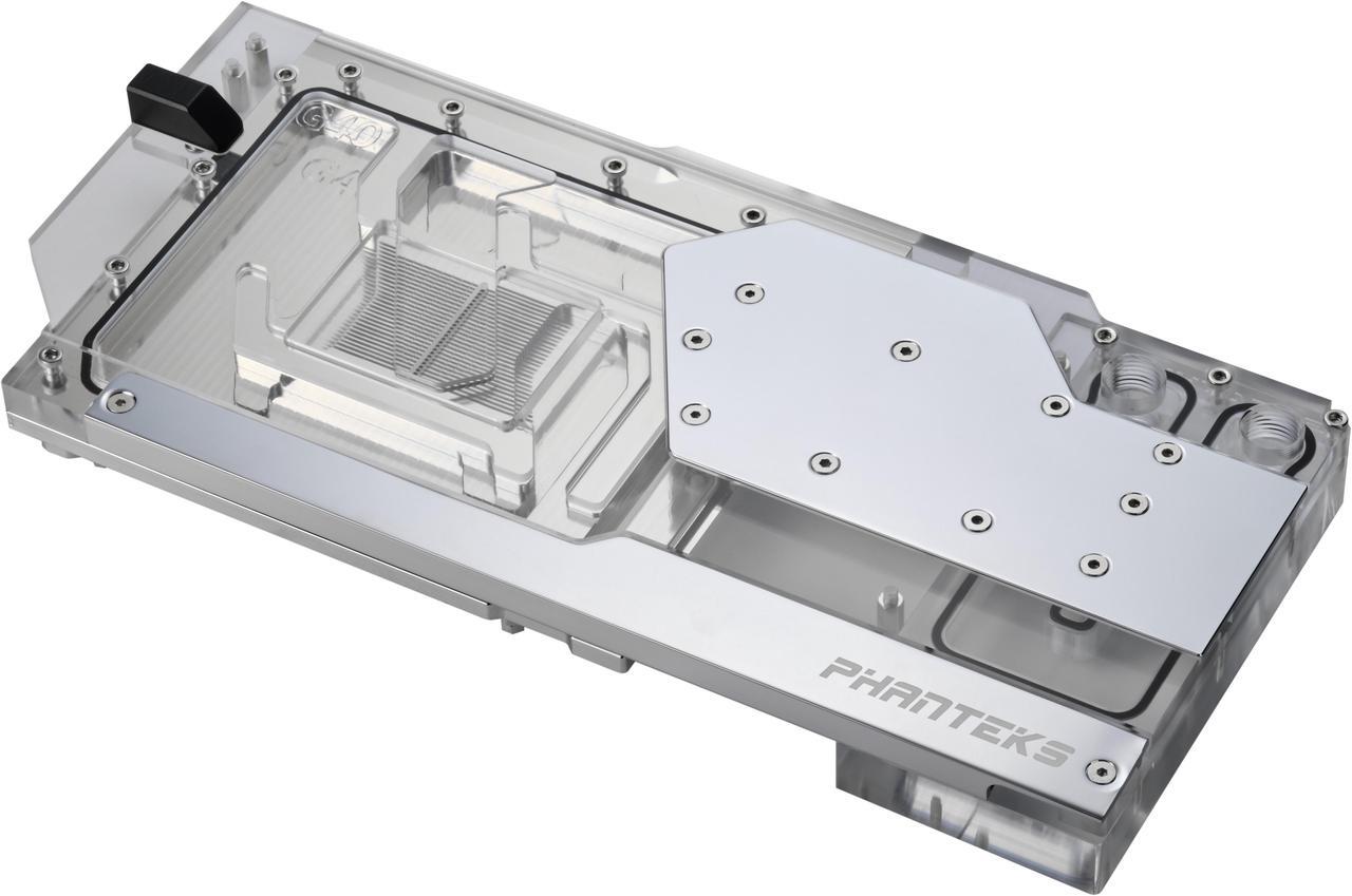 Main image of Phanteks Glacier G40 ASUS GPU Block for ASUS ROG STRIX / TUF gaming RTX 4090, Full Cover Nickel-Plated copper block, Cast Acrylic, Aluminum Cover plates, Digital-RGB, Chrome