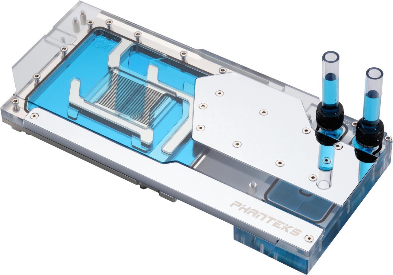 Alt view image 2 of 8 - Phanteks Glacier G40 ASUS GPU Block for ASUS ROG STRIX / TUF gaming RTX 4090, Full Cover Nickel-Plated copper block, Cast Acrylic, Aluminum Cover plates, Digital-RGB, Chrome