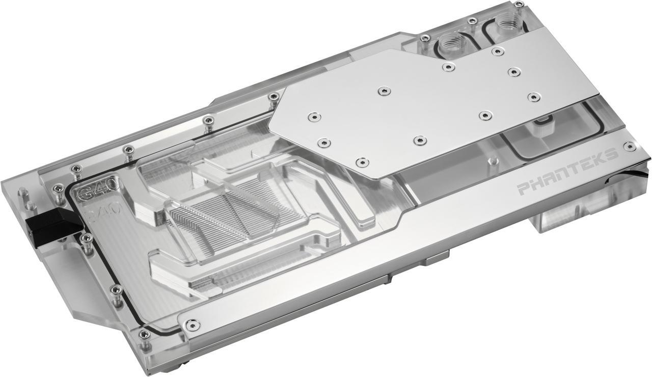 Alt view image 4 of 8 - Phanteks Glacier G40 ASUS GPU Block for ASUS ROG STRIX / TUF gaming RTX 4090, Full Cover Nickel-Plated copper block, Cast Acrylic, Aluminum Cover plates, Digital-RGB, Chrome