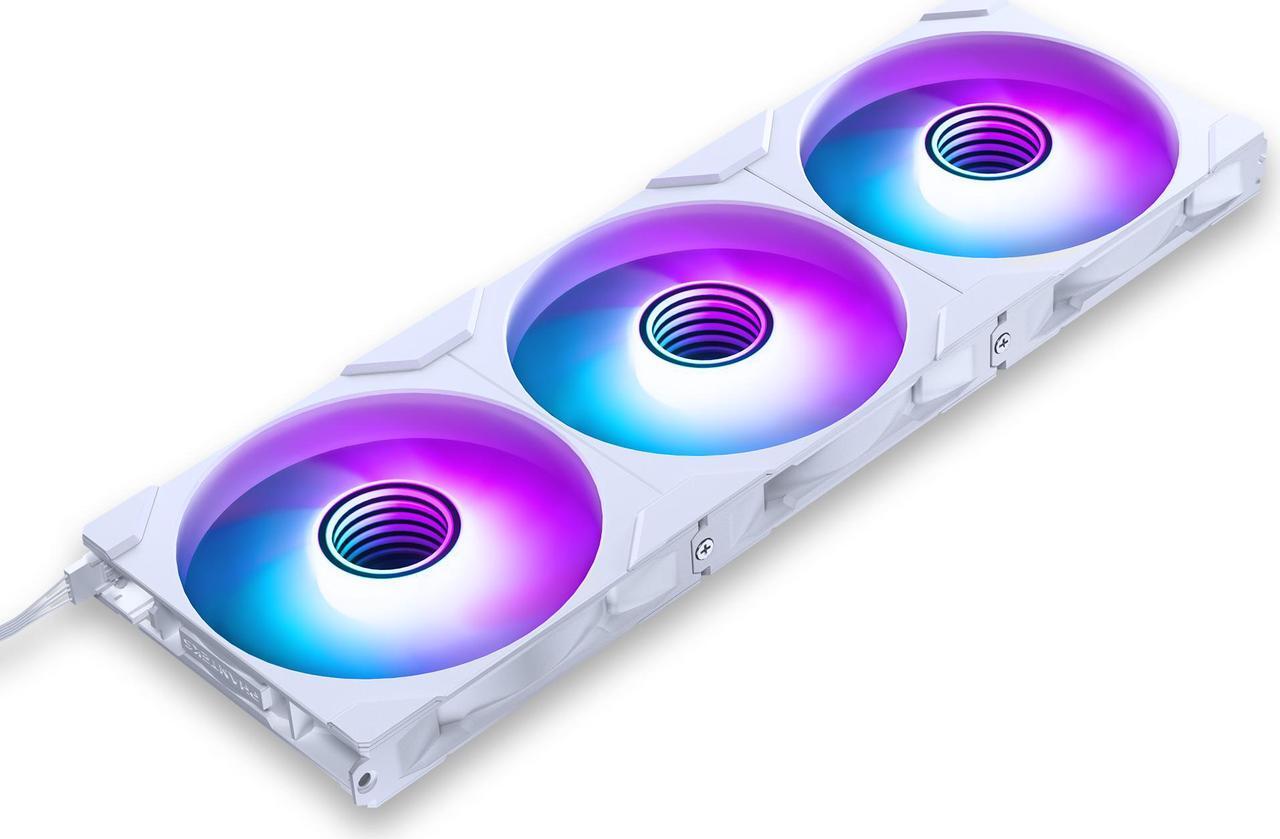 Main image of Phanteks M25-140 Gen2 Triple Pack, 3x 140mm ARGB High Performance Cooling Fans, Daisy-chain Unified Fan Frame, Infinity Mirror hub, single cable connection, White