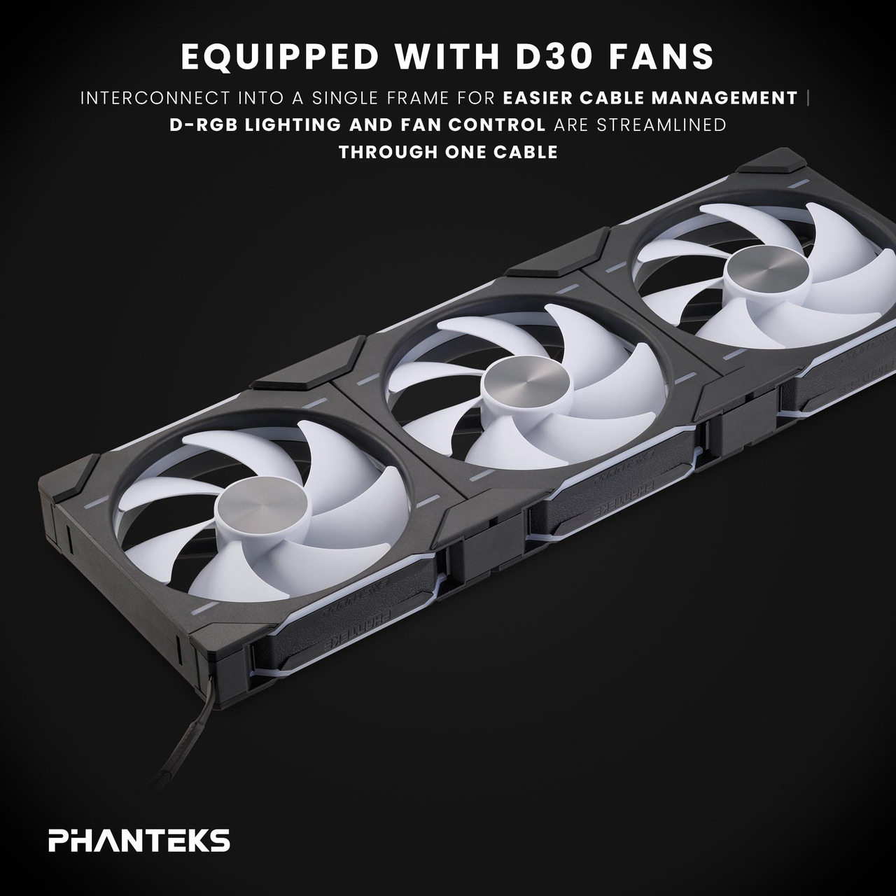 Open Box: Phanteks Glacier One 420D30 X2 AIO Liquid CPU Cooler, Evolv X2 Aluminum Cap Design, 3x Performance D30-140 D-RGB Fans, for Intel LGA 1851, 1700, 1200, 115x and AMD AM4/AM5 sockets, Black - Newegg.ca - Open Box condition - Image 9