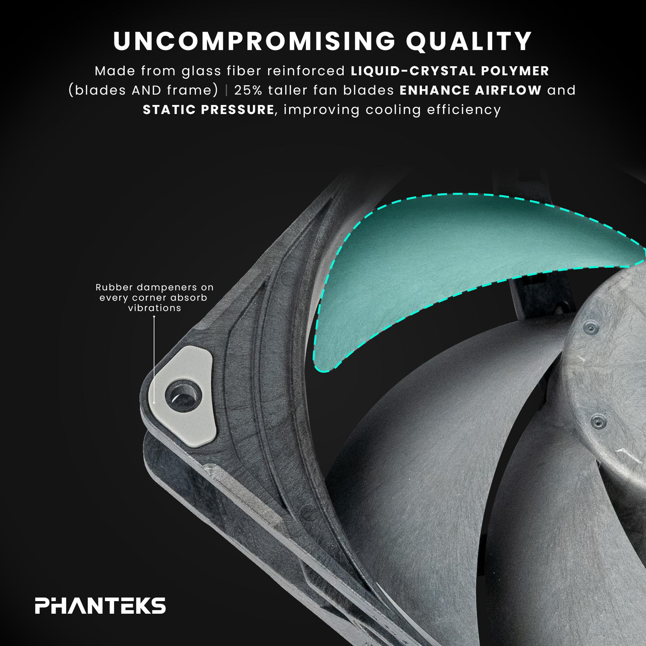 Open Box: Phanteks T30-140 Triple-Pack, 140mm Premium High-Performance PWM Fan, Industrial Grade LCP Frame & Blades, 3-Mode Speed Switch, Unmatched Airflow for PC Cases & Radiators, Black/Grey - Newegg.ca - Open Box condition - Image 8
