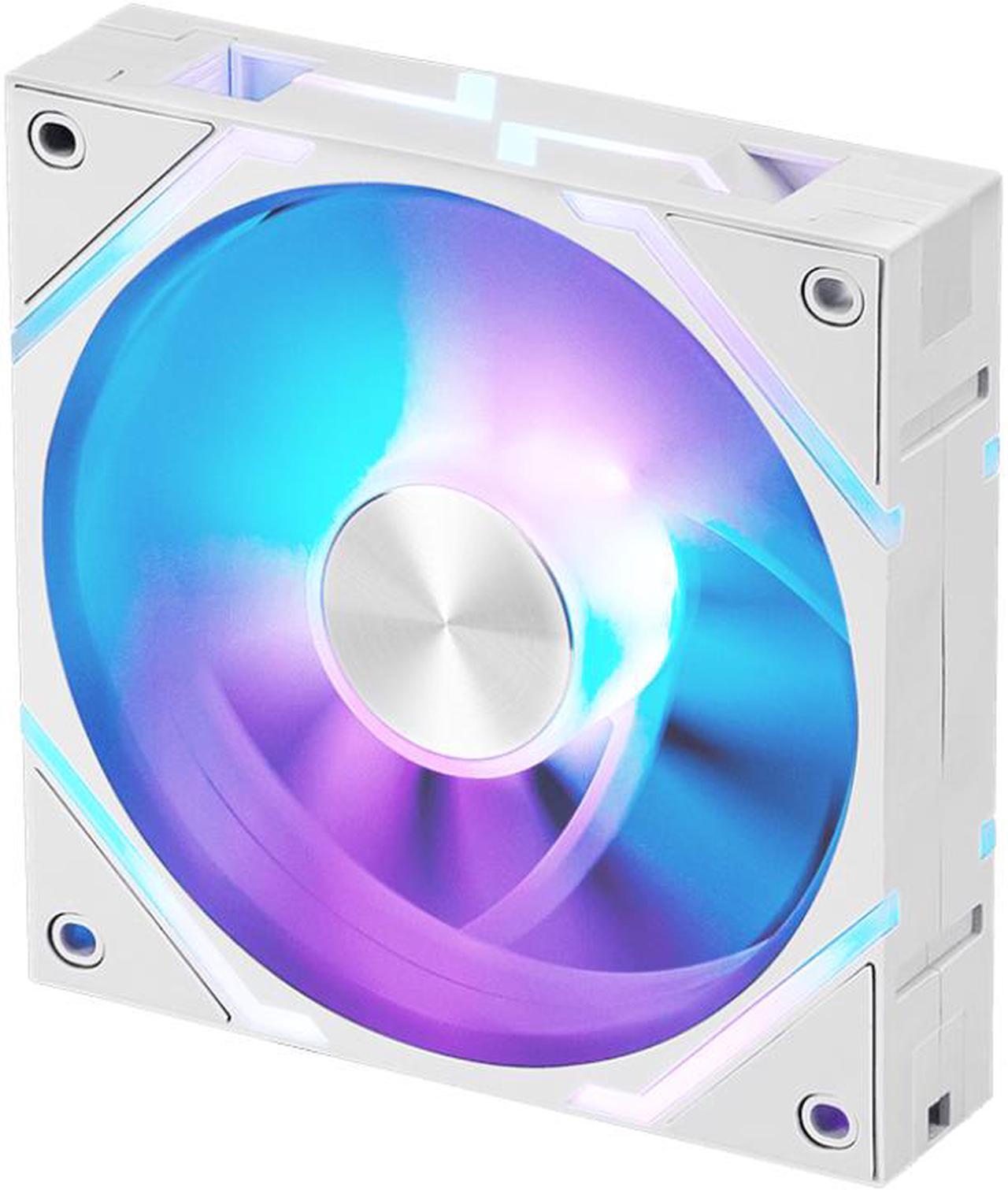 Alt view image 6 of 6 - MSI MPG EZ120 ARGB WHITE-1W Fan - 120mm ARGB Fan, Fluid Dynamic Bearing with Extra nut Fixing, Mystic Light & Cooling Wizard Support with MSI motherboards, 1900RPM, 2 Years Warranty