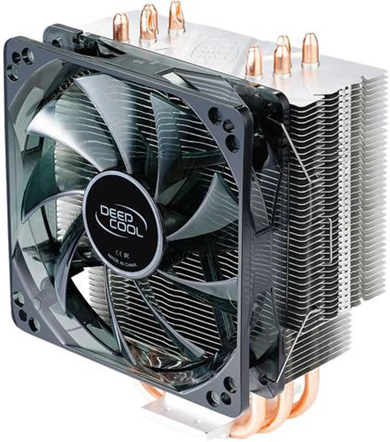 Alt view image 2 of 8 - DEEPCOOL GAMMAXX 400 CPU Air Cooler 4 Direct Contact Heatpipes, 120mm PWM Fan with Blue LED, Multi-platform Intel/AMD CPUs (AM4 Compatible)