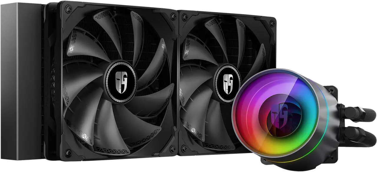 Main image of DeepCool CASTLE 280EX AIO Liquid CPU Cooler, Anti-Leak Technology, Two TF140S PWM Fans, Addressable RGB Controller and 5V 3-Pin Motherboard